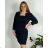 Women's Elegant Long Sleeve Dress (S/M ONE SIZE) ITALIAN FASHION IMM23M6062 2XL dark blue