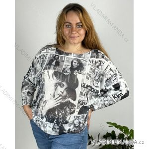 Women's oversize sweater with print (M / L ONE SIZE) ITALIAN FASHION IMB22KELLY