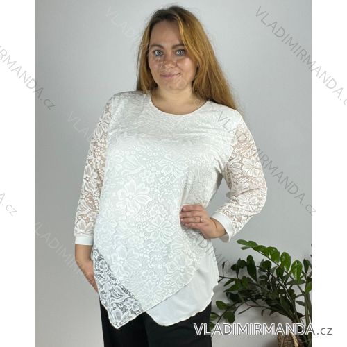 Women's long sleeve shirt tunic oversized (L / XL ONE SIZE) ITALIAN FASHION IMD211065