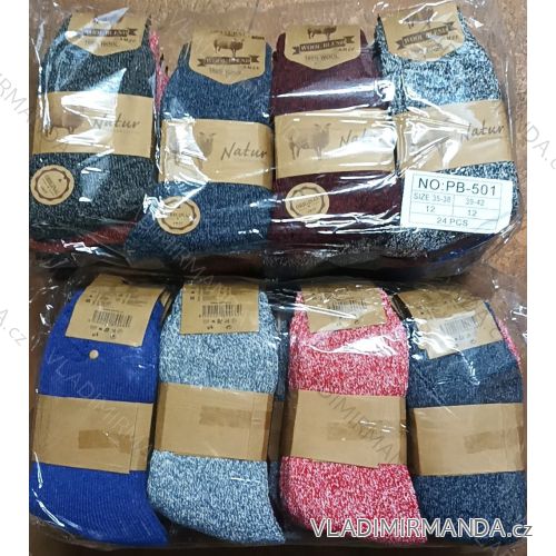 Women's warm wool socks (35-42) AMZF AMZF24PB501