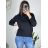 Women's knitted turtleneck long sleeve sweater (S / M ONE SIZE) ITALIAN FASHION IMWT21264