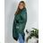 Women's Plus Size Hooded Jacket (XL/2XL ONE SIZE) ITALIAN FASHION IM422684 2XL/3XL black