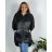 Women's Plus Size Hooded Jacket (XL/2XL ONE SIZE) ITALIAN FASHION IM422684