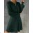 Women's Short Knitted Long Sleeve Dress (S/M ONE SIZE) ITALIAN FASHION IM424325