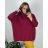 Knitted Sweater with Turtleneck Long Sleeve Women's Plus Size (54/56/58 ONE SIZE) ITALIAN FASHION IM524KEYLA