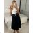 Women's Long Chiffon Short Sleeve Dress (S/M ONE SIZE) ITALIAN FASHION IMWGS231048 -   black -   S / M