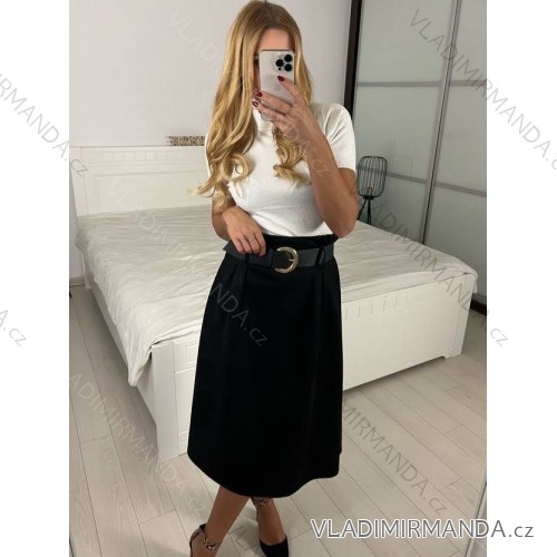 Women's Long Chiffon Short Sleeve Dress (S/M ONE SIZE) ITALIAN FASHION IMWGS231048 -   black -   S / M