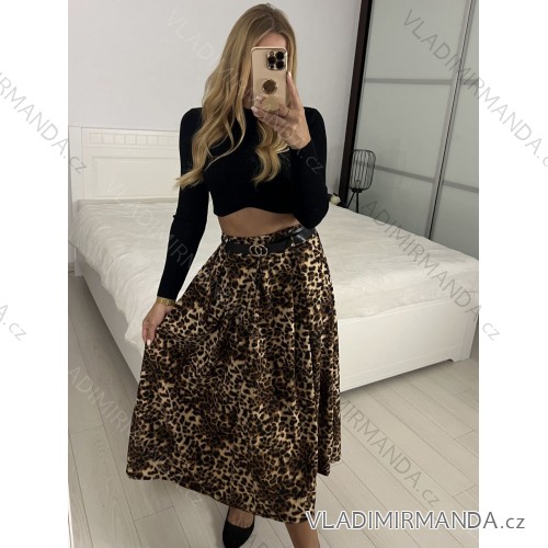 Women's Long Chiffon Short Sleeve Dress (S/M ONE SIZE) ITALIAN FASHION IMWGS231048 -   Brown
 -   S / M