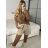 Women's Oversized Knitted Long Sleeve Sweater (S/M ONE SIZE) ITALIAN FASHION IMSN2416125