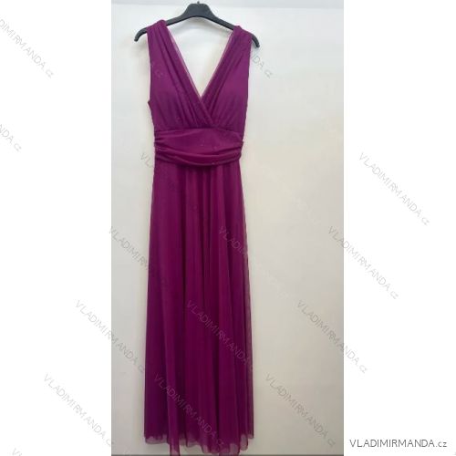 Women's Strapless Long Party Dress (S/M ONE SIZE) ITALIAN FASHION IMPSH245192