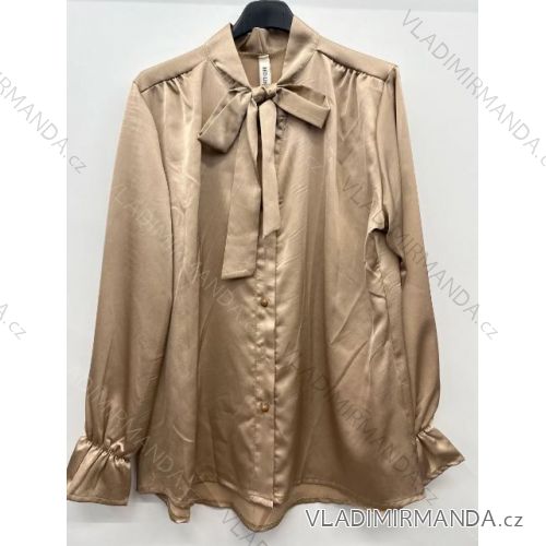 Women's Oversize Long Sleeve Shirt (S/M ONE SIZE) ITALIAN FASHION IMPSH2424663