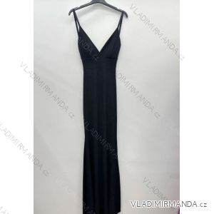 Women's Strapless Sparkly Party Long Dress (S/M ONE SIZE) ITALIAN FASHION IMPSH246567