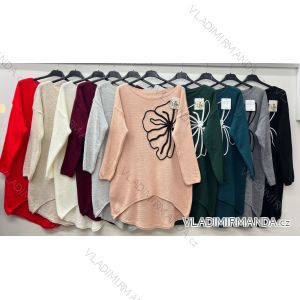 Jacket Extended Slim Long Sleeve Women Plus Size (48/50/52 ONE SIZE) ITALIAN FASHION IM424658