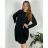 Women's elegant party long sleeve dress (S/M ONE SIZE) ITALIAN FASHION IM322282