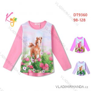 T-shirt with long sleeves children's girls girls (98-128) KUGO ML7227