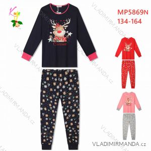 Girls' long pajamas (134-164) KUGO MP1331