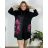 Women's Plus Size Long Warm Long Sleeve Dress (50/52/54 ONE SIZE) ITALIAN FASHION IM424636