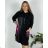 Women's Plus Size Long Warm Long Sleeve Dress (50/52/54 ONE SIZE) ITALIAN FASHION IM424636