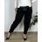 Long Sleeve Dress with Pendant Women's Oversized (3XL / 4XL ONE SIZE) ITALIAN FASHION IMWQ2115022 52/54 black