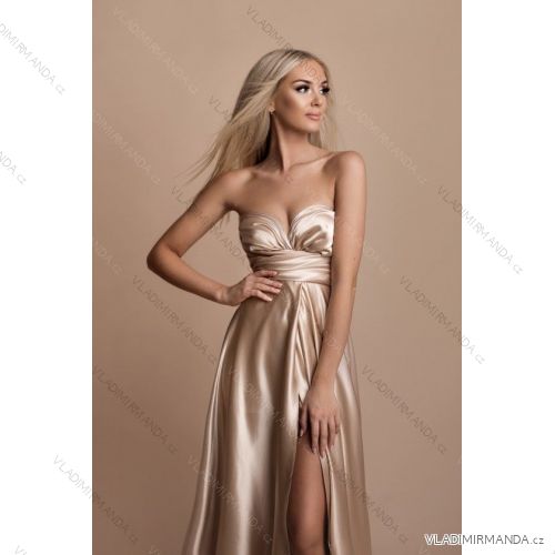 Women's Sleeveless Elegant Party Long Dress (SL) FRENCH FASHION FMPEL23LUCILE