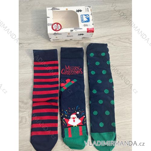 Wola Merry Men's Gift Boxed Christmas Socks (42/44) POLISH FASHION DPP24HOLYDAY