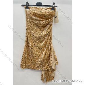 Women's Elegant Sparkly Sequin Sleeveless Dress (S/M ONE SIZE) ITALIAN FASHION IMPSH246883