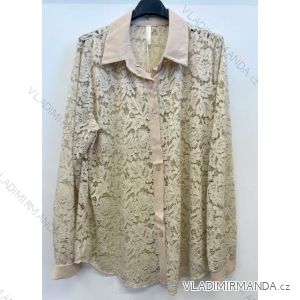 Women's Oversize Long Sleeve Shirt (S/M ONE SIZE) ITALIAN FASHION IMPSH2424663