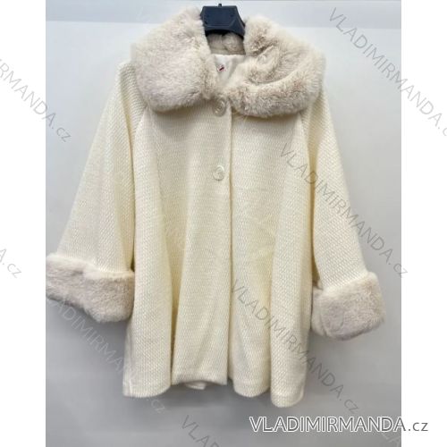 Women's Long Sleeve Winter Lamb Coat (S/M ONE SIZE) ITALIAN FASHION IMPSH23556A