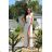 Women's strapless tulle party dress (S/M/L ONE SIZE) ITALIAN FASHION IM923001 white 34