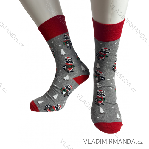 Ponožky veselé  pánské (42-46) POLSKÁ MÓDA DPP21299 44/46 grey