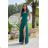 Women's strapless tulle party dress (S/M/L ONE SIZE) ITALIAN FASHION IM923001 green 34