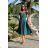 Women's strapless tulle party dress (S/M/L ONE SIZE) ITALIAN FASHION IM923001 green 34