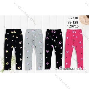 Girls' warm long leggings (98-128) SEASON SEZ23FN-773