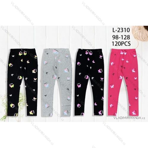 Girls' warm long leggings (98-128) SEASON SEZ23FN-773