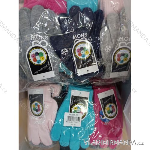 Fingerless gloves for children's boys and girls (3-8 years) ECHT ECHT24MS032-24