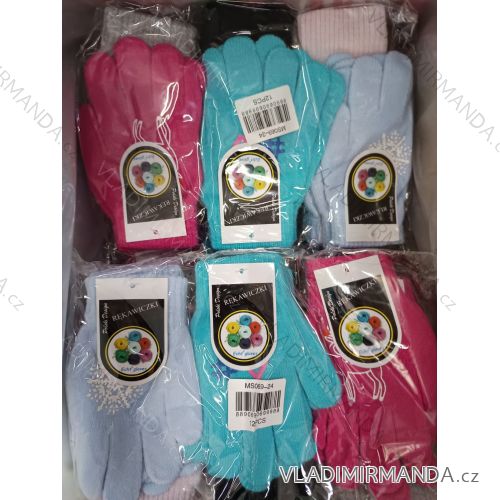 Children's finger gloves for girls (3-8 years) ECHT ECHT24MS069-24