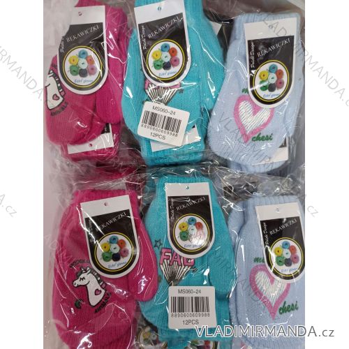 Gloves mittens children's girls (3-8 years) ECHT ECHT24MS060-24