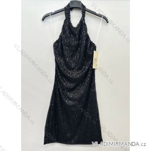 Women's Elegant Sparkly Sequin Sleeveless Dress (S/M ONE SIZE) ITALIAN FASHION IMPSH246883