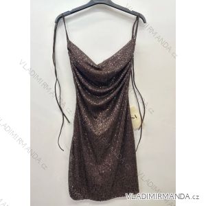 Women's Elegant Sparkly Sequin Sleeveless Dress (S/M ONE SIZE) ITALIAN FASHION IMPSH246883