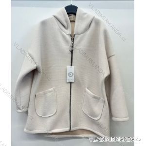 Women's Winter Fleece Long Sleeve Coat (S/M ONE SIZE) ITALIAN FASHION IMPSH239866