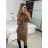 Women's Long Sleeve Knitted Dress (S/M ONE SIZE) FRENCH FASHION FMWT22J51765