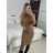 Women's Long Sleeve Knitted Dress (S/M ONE SIZE) FRENCH FASHION FMWT22J51765