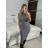 Women's Long Sleeve Knitted Dress (S/M ONE SIZE) FRENCH FASHION FMWT22J51765