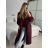 Fleece coat long sleeve zipper hooded women's oversized (XL / 2XLONE SIZE) ITALIAN FASHION IMD211123