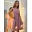 Women's Elegant Summer Sleeveless Dress (S/M/L ONE SIZE) ITALIAN FASHION IM322SIMONE/DR Light Kerosene S/M/L