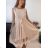 Women's Elegant Summer Sleeveless Dress (S/M/L ONE SIZE) ITALIAN FASHION IM322SIMONE/DR Light Kerosene S/M/L