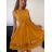 Women's Elegant Summer Sleeveless Dress (S/M/L ONE SIZE) ITALIAN FASHION IM322SIMONE/DR Light Kerosene S/M/L