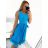 Women's Elegant Summer Sleeveless Dress (S/M/L ONE SIZE) ITALIAN FASHION IM322SIMONE/DR Light Kerosene S/M/L