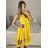 Women's Elegant Summer Sleeveless Dress (S/M/L ONE SIZE) ITALIAN FASHION IM322SIMONE/DR Light Kerosene S/M/L