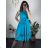 Women's Elegant Summer Sleeveless Dress (S/M/L ONE SIZE) ITALIAN FASHION IM322SIMONE/DR Light Kerosene S/M/L